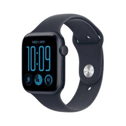 Apple Watch SE 3 | GPS | 44mm | Midnight Aluminium Case With Navy Blue Sports Band | M/L | MJL94HN/A