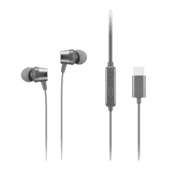 Lenovo 300 USB C Wired In Ear Headphone | Grey