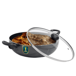 Blueberry's Aaria Granite Coating Kadai | Black