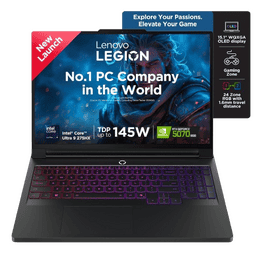 Lenovo Legion 5 AI Powered Gaming Laptop | Intel Core Ultra 9 275HX | 16 GB | 512 GB | Windows 11 Home | Black | 83F000BSIN