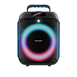 Philips Bluetooth Party Speaker with Wireless Microphone | 80W | Bluetooth 5.4 | Black | TAX2504/94