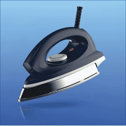 Crompton Rhino Plus  weight Dry Iron|  1250 Watt | Golden American Heritage Coating | Blue