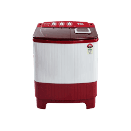 TCL 6.5 kg Semi Automatic Top Load Washing Machine | TWT65-N101TP | Burgundy