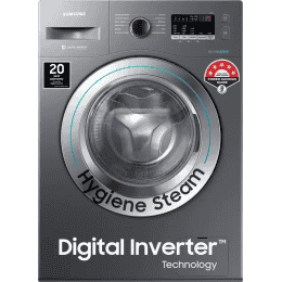 SAMSUNG WW66R22EK0X/TL | Fully Automatic Front Load Washing Machine | In-built Heater | 6.5 kg | Grey
