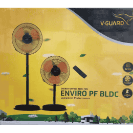 V-Guard Enviro BLDC Motor 3 Blade Pedestal Fan | 400 mm | White
