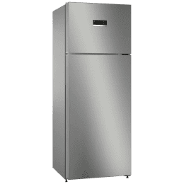 BOSCH  | Series 4 334 Litres 3 Star Frost Free Double Door Convertible Refrigerator with Temperature Display | CTC35S032I | Sparkly Steel |