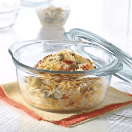 BOROSIL Deep Round Casserole | 1.2 L
