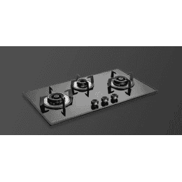Kaff ALN783 Built in Hob 3 Heavy Duty Brass Burners | Auto Ignition | Metal Knob | Gas stove