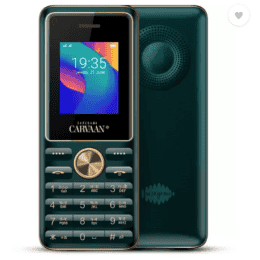 Carvaan Malayalam M21 Keypad Mobile Phone | 1500 Pre Loaded Songs | 2500 mAh Battery | Hindi | Emarald green