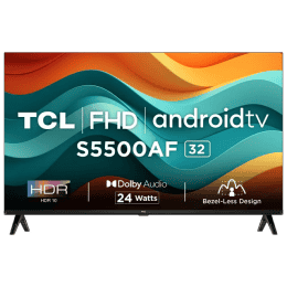 TCL Full HD LED Smart Android TV | 81 cm (32 Inch) | 32S5500AF