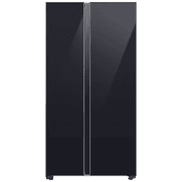 SAMSUNG | Refrigerator | 653 Litres | 3 Sta | Frost Free Side by Side Door Smart Wifi Twin Cooling Plus | Glam Deep Charcoal | RS76CB81A333HL