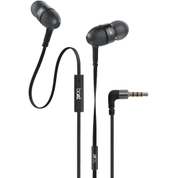 boAt BassHeads 220 Wired Earphones | In the Ear | Black