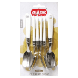 Glare Ice Cream Spoon 6Pc Opal GA309 Assorted Colours