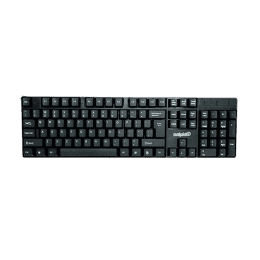 Salpido G-102 Wired Keyboard and Mouse Combo with Mute Button Design | Wired USB Multi-device Keyboard | Black