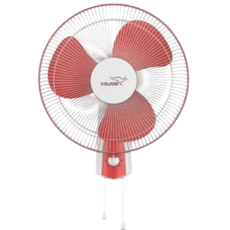 V-Guard Finesta STD Plus Wall Fan | 3 Blade | 400 mm | White Red