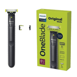 PHILIPS OneBlade Trimmer | 10 Grooming Kit | 30 min Runtime 3 Length  | Grey | QP1624