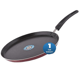 Blueberrys Nonstick Tawa Pan, 26 Cm, 3mm Thickness, 3 Layar Coating,Induction Base | Black