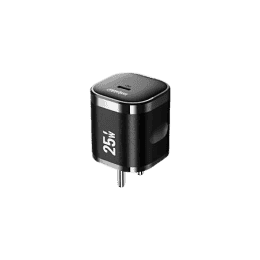 Salpido 25W PD Fast Wall Charger | Robust Scratch-Resistant Design | Black