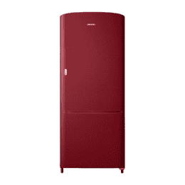 Samsung Single Door Refrigerator |  2 Star | 183 L | Scarlet Red | RR20C11C2RH/HL