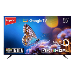 Impex  UHD Google  LED TV evoQ  | 139 cm (55 inch)  | Android 11 | HDR | Black | 55S4RLD2