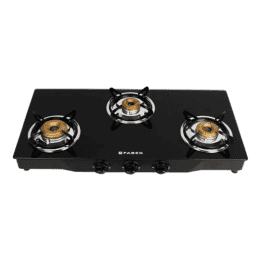 Faber Hob Glass Cooktop | Jumbo 3BB BK AI | 3 Burner | Black