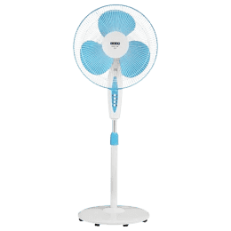 USHA Mist Air Flo Pedestal Fan | 400cm | 3 Blade | Light Blue