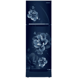 Samsung Frost Free Double Door Refrigerator | 236 L | 2 Star | Camellia Blue | RT28C3122CU/HL