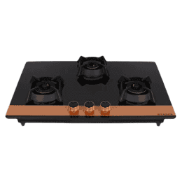 Faber Utopia Pro Toughened Glass Top Automatic Electric Hob | 3 Burner | Black | HT 783 BR CI