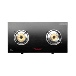 Butterfly Radiant Jumbo Glass Manual Gas Stove | 2 Burner
