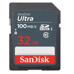 SanDisk Ultra Camera 32 GB Ultra SDHC Class 10 100 MB/s Memory Card