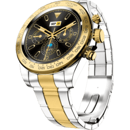 Fire-Boltt Blizzard Luxury watch with BT Calling Smartwatch | 1.28"| Gold Silver metal smart watch
