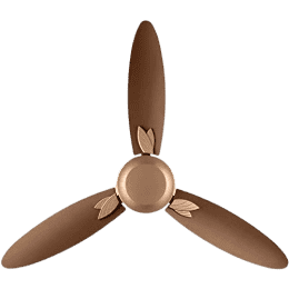 Usha Bloom Magnolia Goodbye Dust Ceiling Fan  | Anti Dust Feature | 1250 mm | 85 Watt | Sparkle Golden & Brown