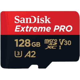 SanDisk Extreme Pro MicroSDHC Memory Card | 200 MB/s | 128 GB | Class 10