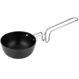 Impex Premium Non Stick Tadka Pan | 90 mm | 500 L | Black