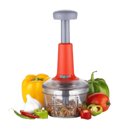 Blueberrys 650ml Food Chopper Manual Hand-Press Vegetable Chopper