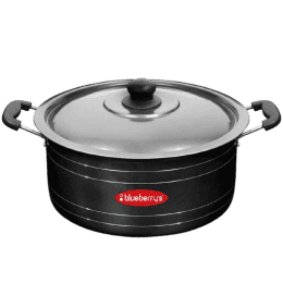 Blueberrys Prime 12L 35cm Nonstick Aluminum Biriyani Pot Large Size with Lid