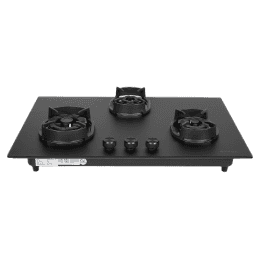 Faber Hob Della Series | 78 cm | 3 Burner | Black | DELLA HD 783 CI AI