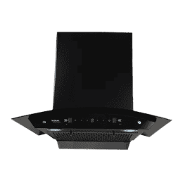 hindware Chromia 90cm | 1200m3 hr  | Ducted Auto Clean Wall Mounted Chimney Touch Control | Black