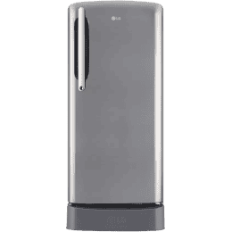 LG Direct Cool Single Door Refrigerator | 201 L | 5 Star | Shiny Steel | GL-D211HPZZ