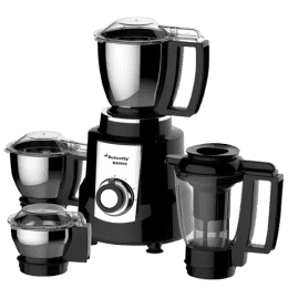Butterfly Magnum 1.2 HP Mixer Grinder | 4 Jars | 900 Watts | Black