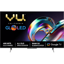 Vu The GloLED Series 4K Smart LED Google TV | 139 cm (55 Inch) | Grey