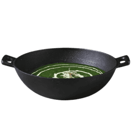 WONDERCHEF Forza Cast-Iron Kadhai  3.35L  | 30 cm | Pre-Seasoned Cookware Induction Friendly