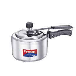 Prestige Svachh Nakshatra  Alpha Pressure Cooker | 2L | Stainless Steel | Deep Lid for Spillage Control | Silver | 20244