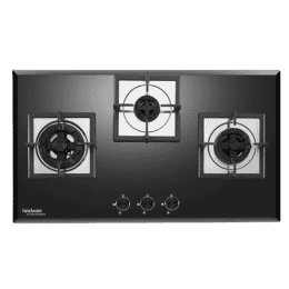Hindware Aster 3B Glass Automatic Hob | 78 cm | 3 Burner