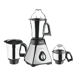 Preethi Steele Mixer Grinder | MG 206 | 3 Jars | 110 V | 550 W | Silver & Black