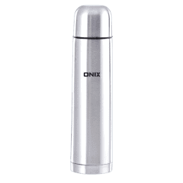 ONIX Stainless Steel Vacuum Bullet Flask | 1000 ml | Silver | OFK-1000