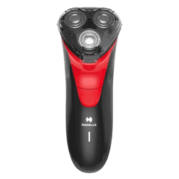 Havells RS7005-3 Head Rotary Shaver with Built in pop-up Trimmer for Wet and  Dry Shave | Protection from cuts | Black Red