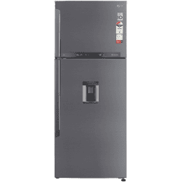 LG 471L 3 Star Frost-Free Inverter Wi-Fi Water Dispenser Double Door Refrigerator | GL-T502XPZ3 | Steel