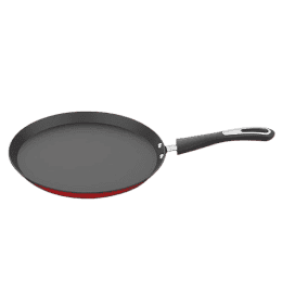 Preethi Dura Collection Non Stick Tawa | Gas & Induction Compatible | 26 cm | Chilly Red