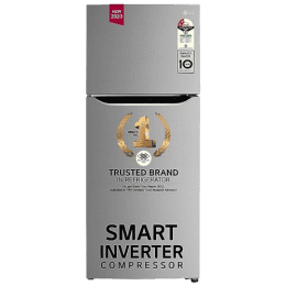 LG  Frost-Free Smart Inverter Double Door Refrigerator | 242 L | 2 Star | Shiny Steel | GL-N292DPZY